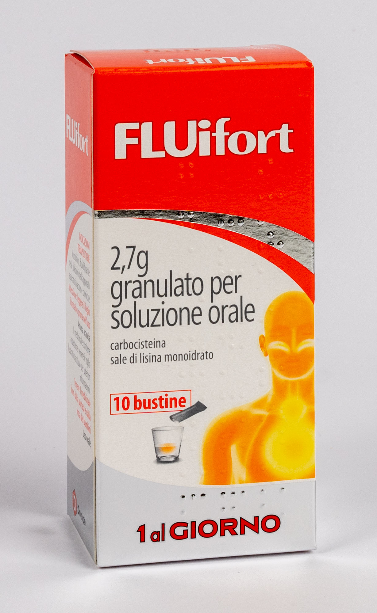 Fluifort 2,7 g granulato per soluzione orale