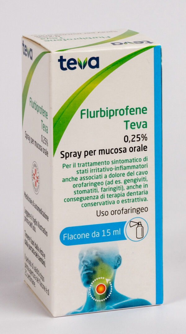 Flurbiprofene Teva Spray 15ml